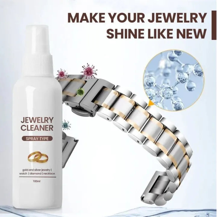 100ml Jewelry Cleaner Diamond Silver Gold Jewelry Cleaning Spray Multifunction Cleaner Non-toxic